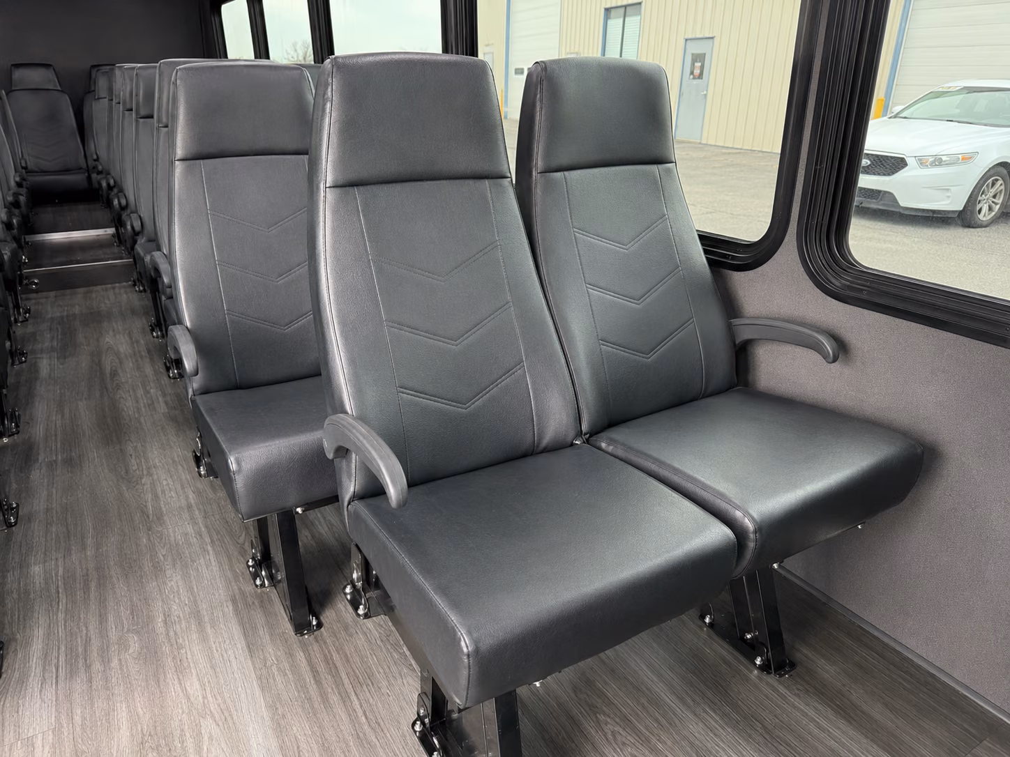 madera 18 passenger minibus inside