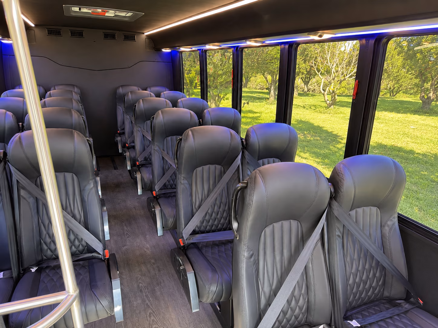 madera 20 passenger minibus inside