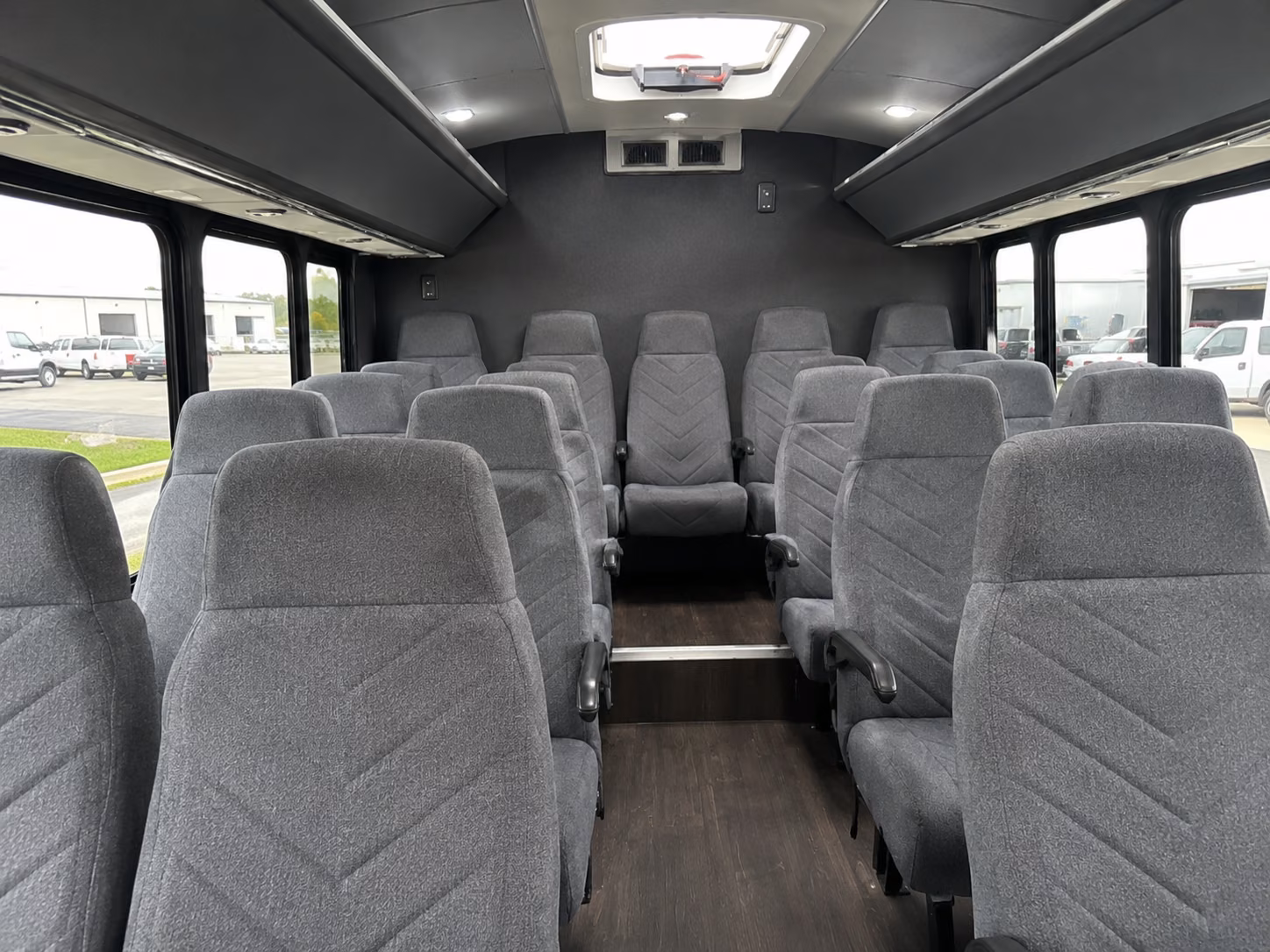 madera 20 passenger minibus interior