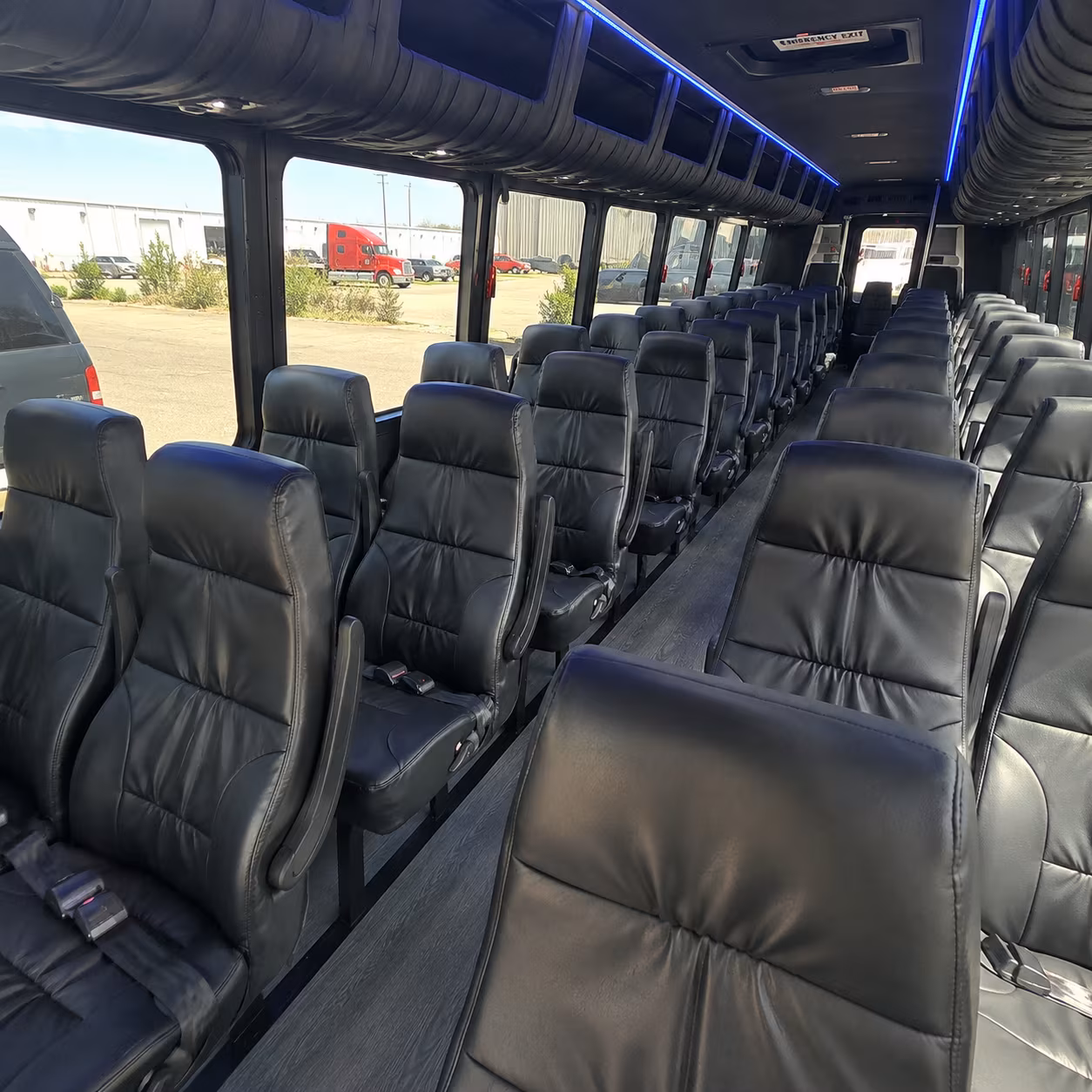 madera 25 passenger minibus inside