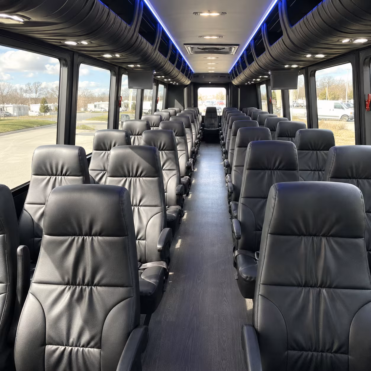 madera 25 passenger minibus interior