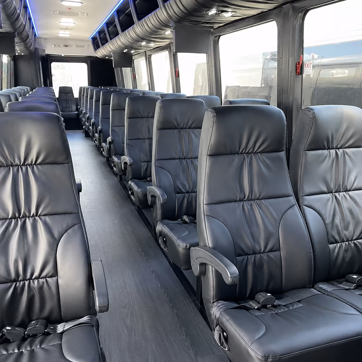 madera 35 passenger minibus inside