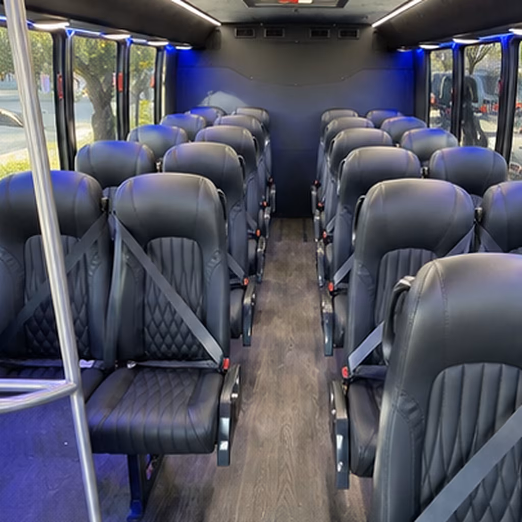 madera 35 passenger minibus interior