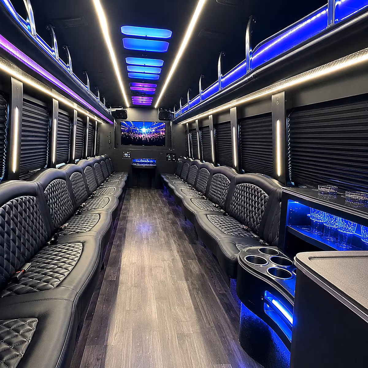 madera party bus interior