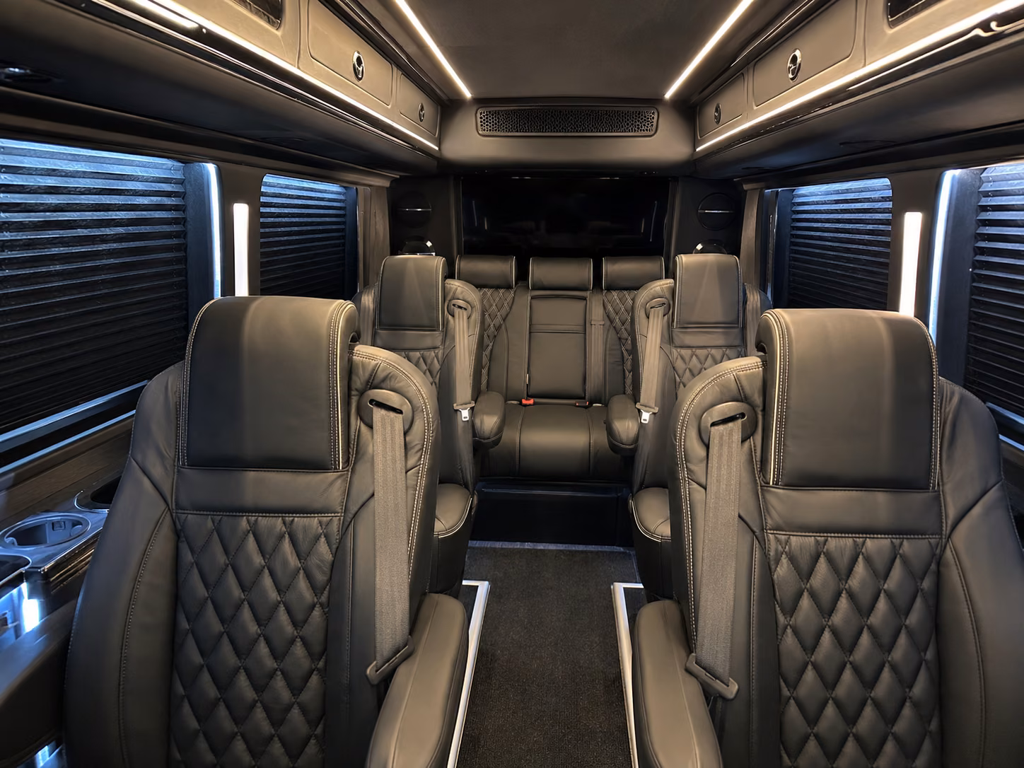 madera sprinter van with driver inside