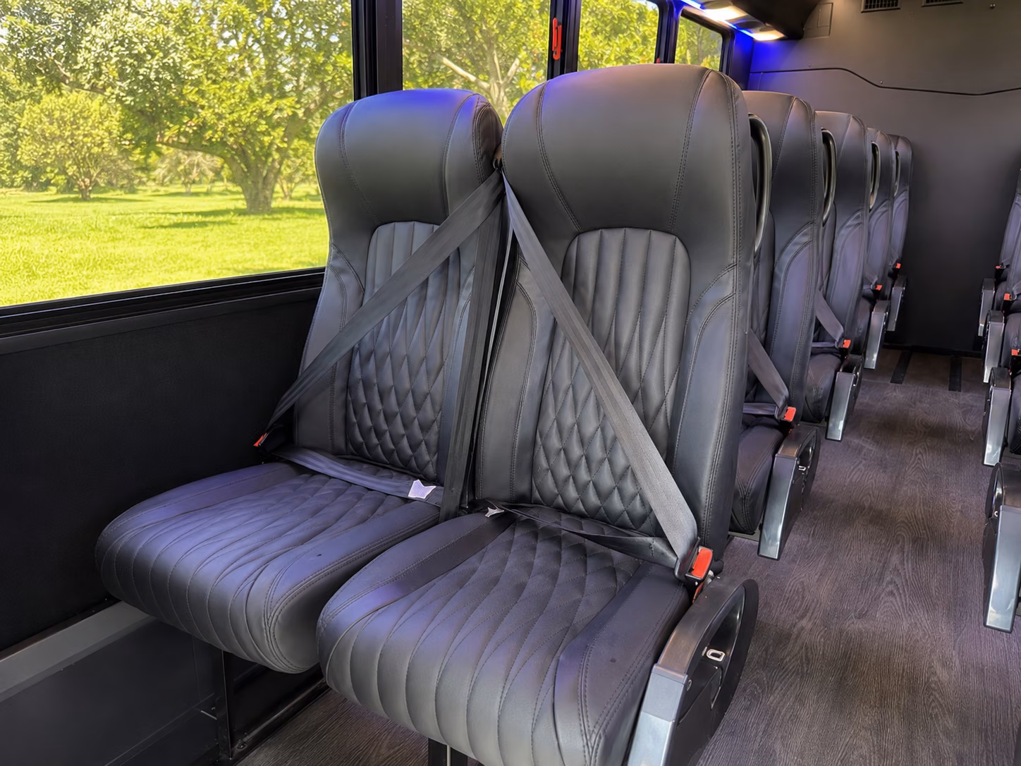 shuttle buses for wedding guests between madera hotels and your venue