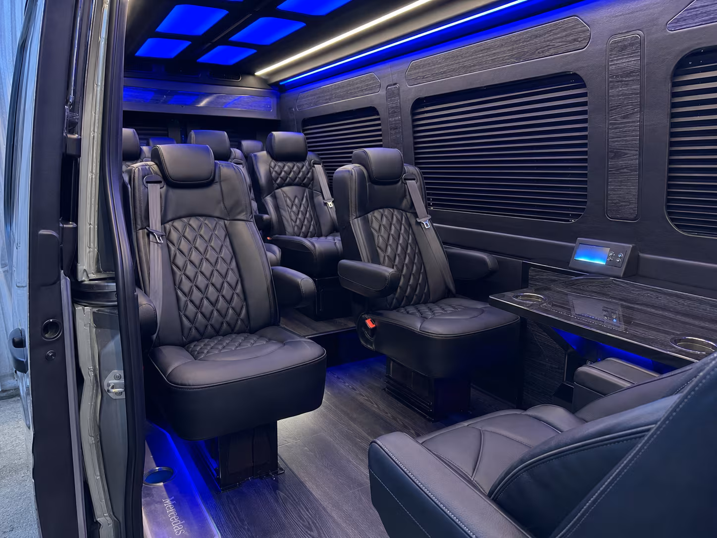 sprinter van transportation for groups and events across madera